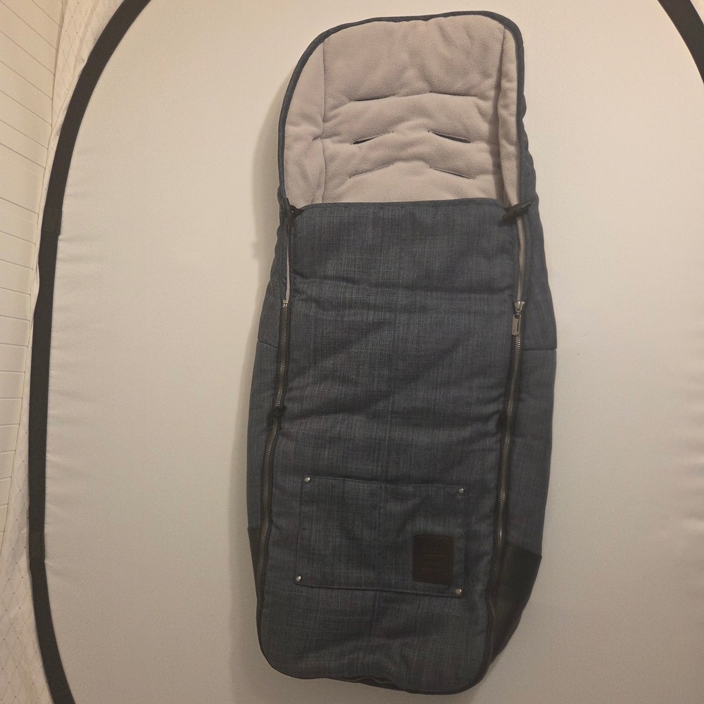 Mutsy Evo Footmuff Farmer Edition Blue Stroller Bunting Bag Fleece Lined